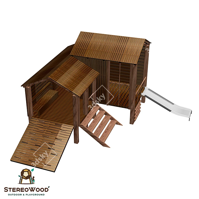 Balkwood Interactive Playset 3D model image 5