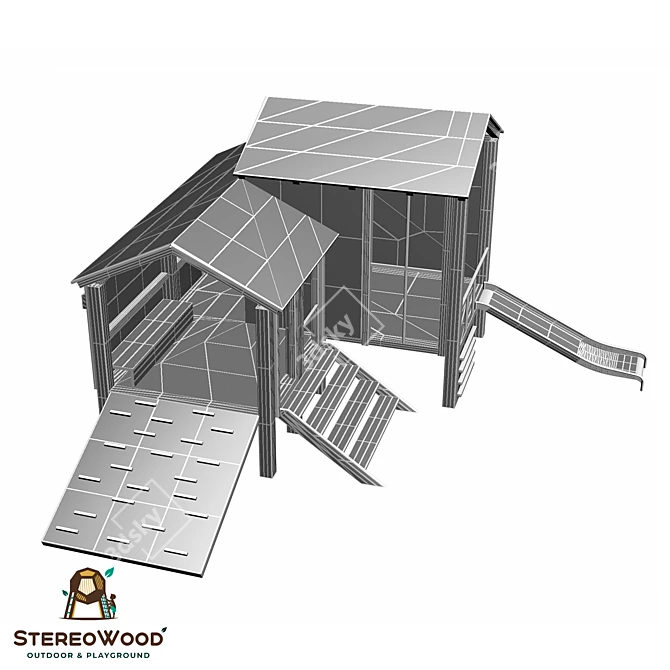 Balkwood Interactive Playset 3D model image 7