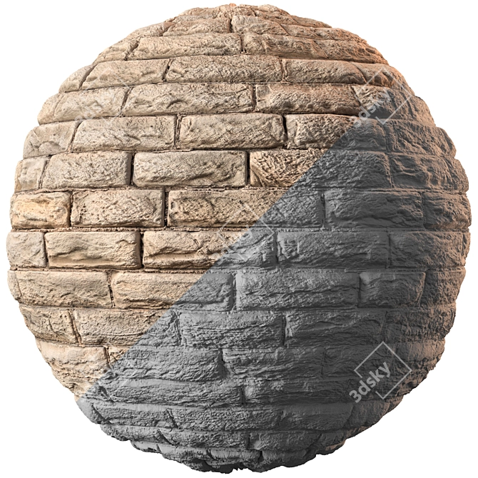 ElegantBrick Texture Set 3D model image 7