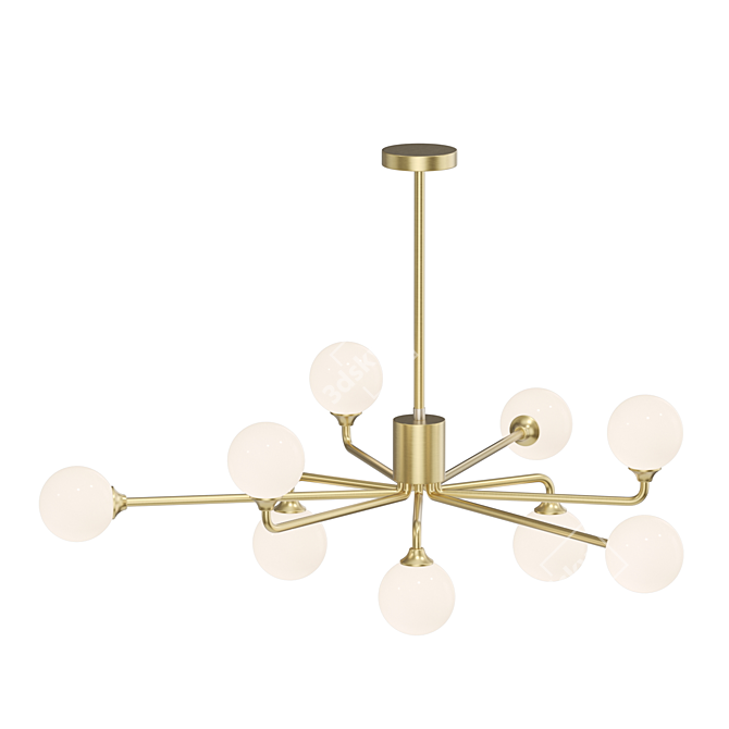 Modern Glass Pendant Lamp - Lampatron PROTON 3D model image 2