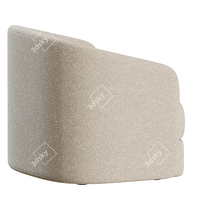 Modern Elegance: Covent Lounge Chair 3D model image 5