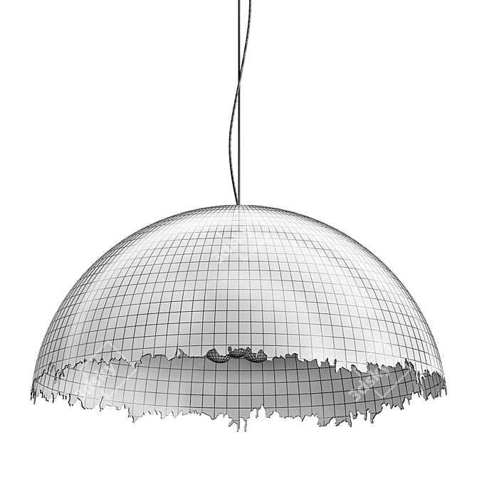 Elegant Postkrisi Pendant: 80cm Diameter 3D model image 4