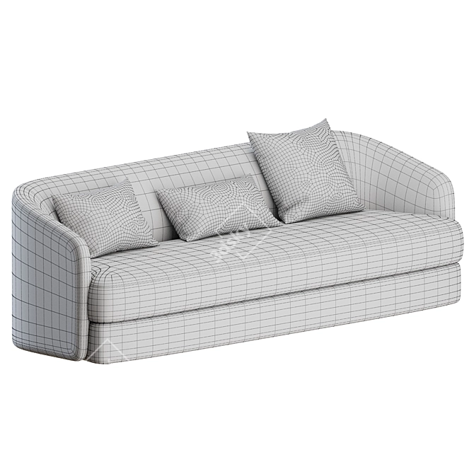 Modern Elegance: Covent 3 Seater Sofa 3D model image 3