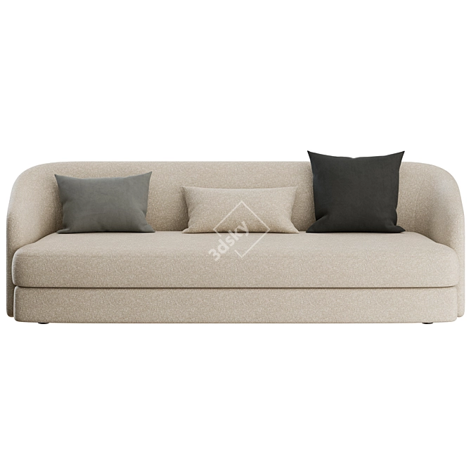 Modern Elegance: Covent 3 Seater Sofa 3D model image 6