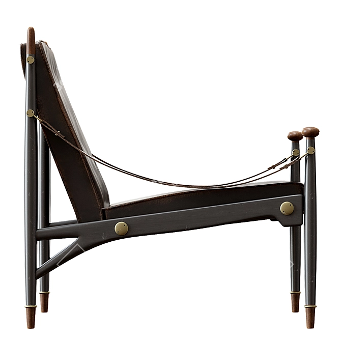 Title: Vintage Frank Kyle Lounge Chair 3D model image 2