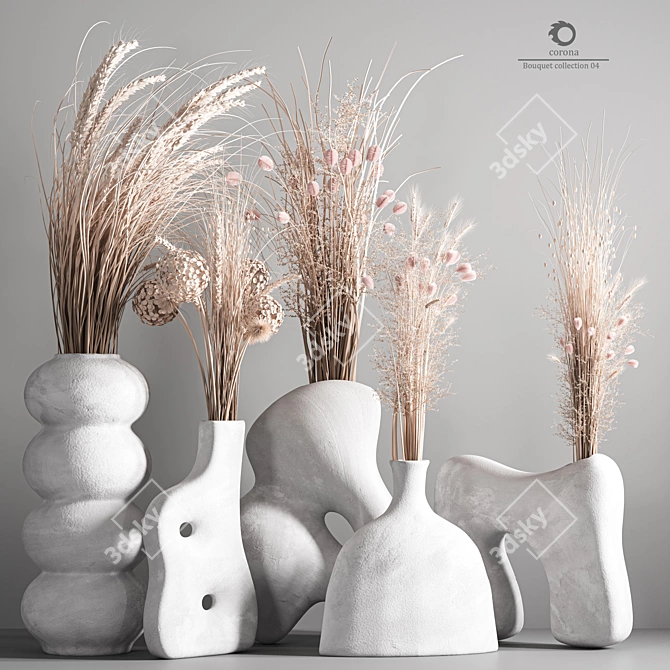 Elegant Bouquet Collection 04 3D model image 1