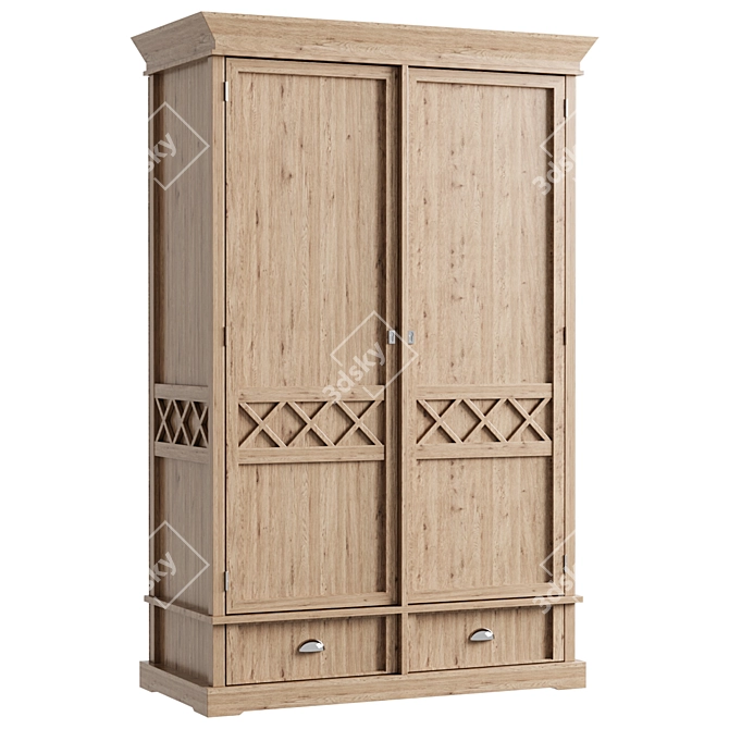 Coventry Double Door Wardrobe 3D model image 1