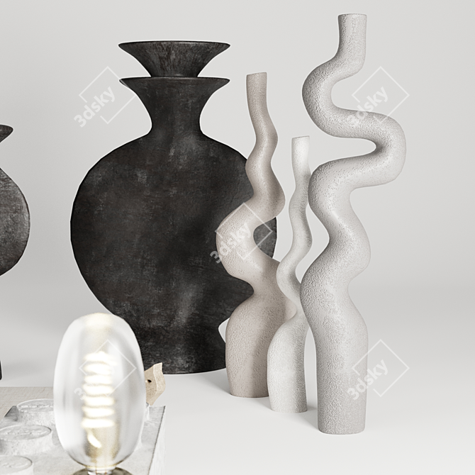 Artistic Decor Set 3D model image 3