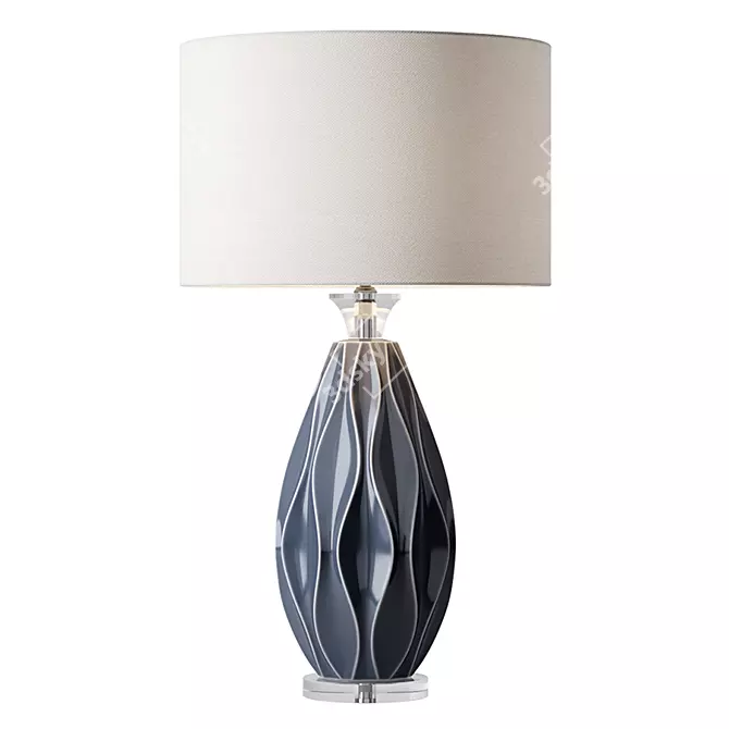 Elegant Ceramic Table Lamp 3D model image 2