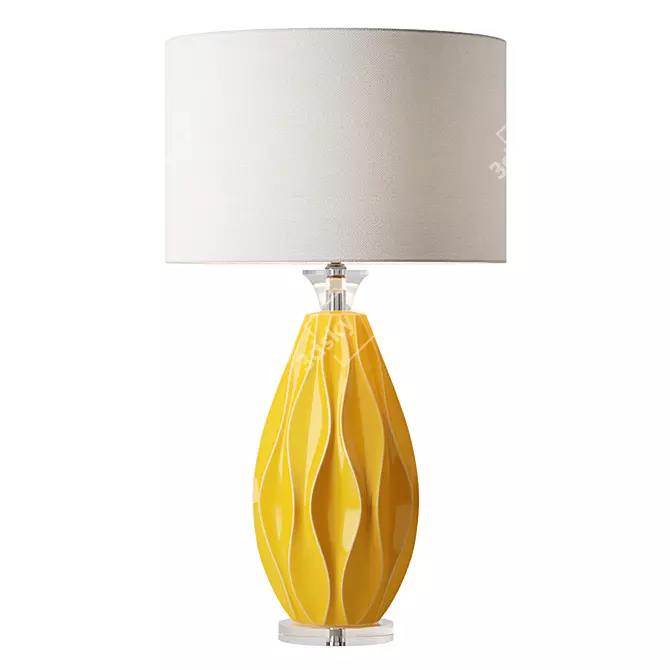 Elegant Ceramic Table Lamp 3D model image 3