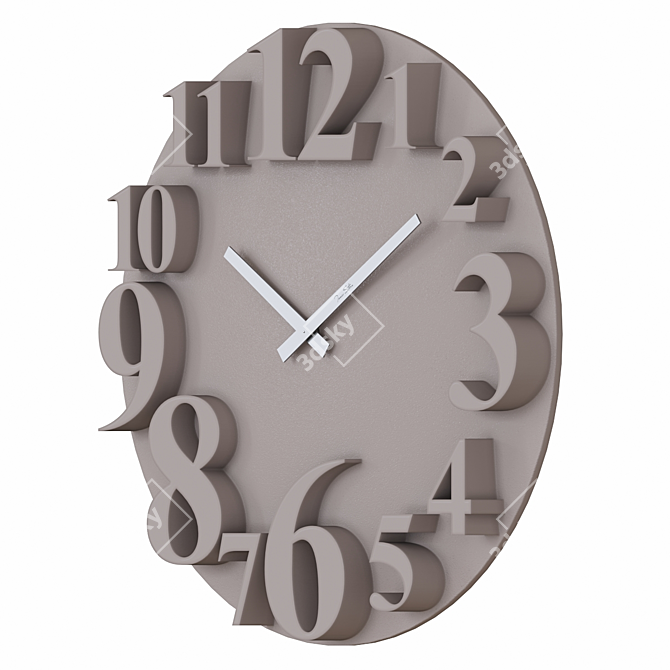 Tomas Stern 4022 Wall Clock: Elegant and Minimalistic 3D model image 4