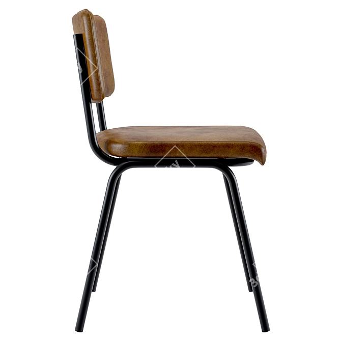 Chaplin Retro Dining Chair 3D model image 3