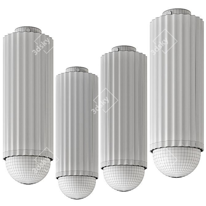 Luminol LC01 Ceiling Light: Elegant Illumination for Your Space 3D model image 2