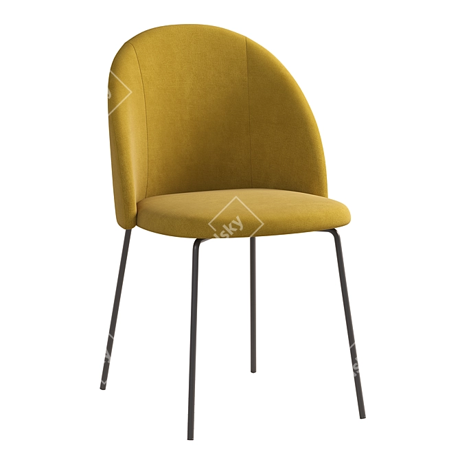 Stylish Deephouse Dijon Chair  3D model image 4