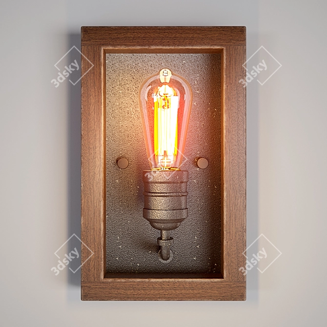 Elegant Palermo Grove Sconce 3D model image 1