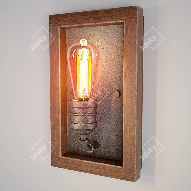 Elegant Palermo Grove Sconce 3D model image 2