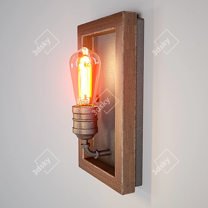 Elegant Palermo Grove Sconce 3D model image 3