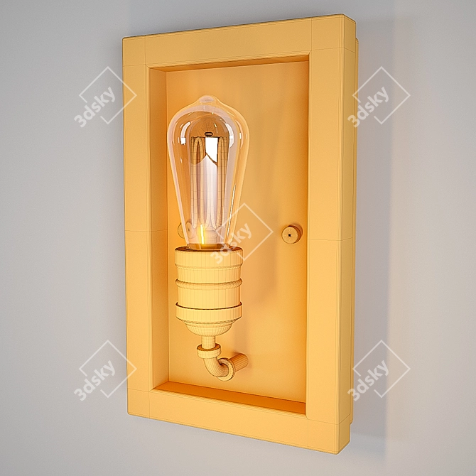 Elegant Palermo Grove Sconce 3D model image 4