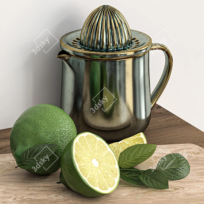 Modern Kitchen Accessory Set 3D model image 5