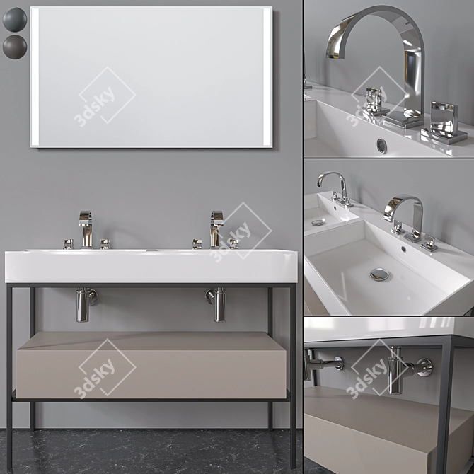 Galassia Meg11Pro Furniture Set 3D model image 1