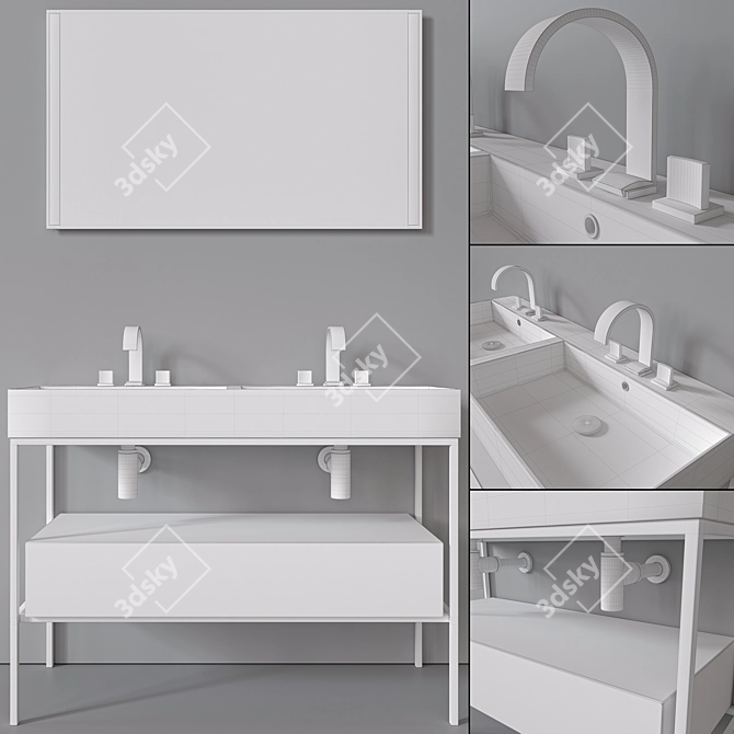Galassia Meg11Pro Furniture Set 3D model image 4