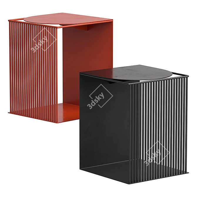Salem Metal Coffee Table: Stylish and Versatile 3D model image 1