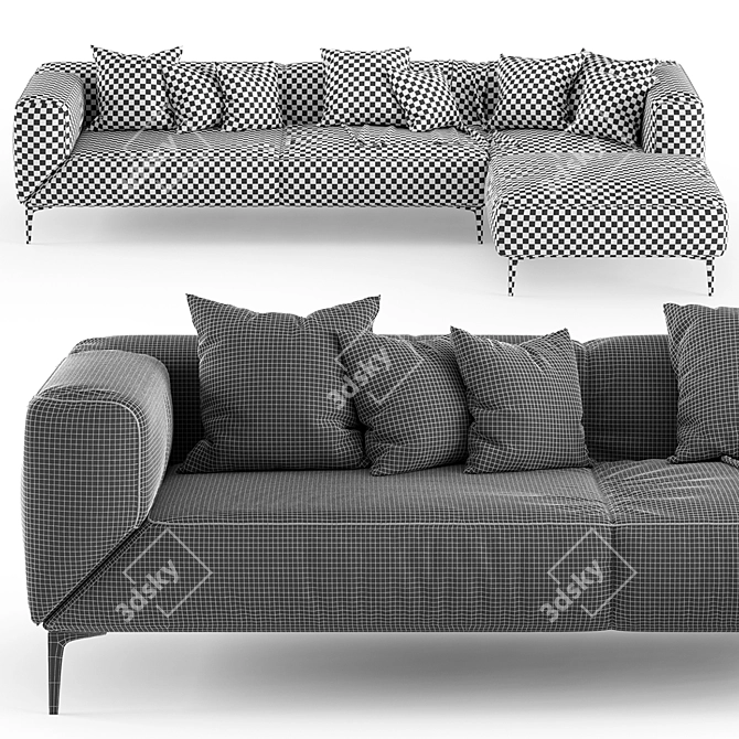  Stylish JORI Longueville Sofa 3D model image 5