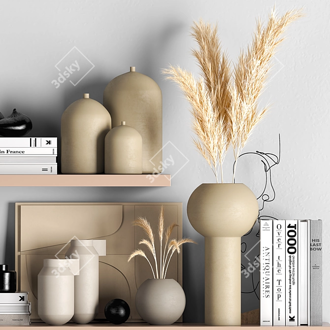 Elegant Decor Set 3D model image 2