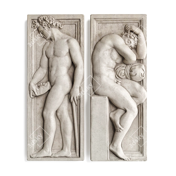 ErgoWall Athletes Relief Panel 3D model image 2