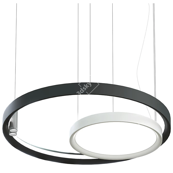 Elegant LBS Chandelier 3D model image 2