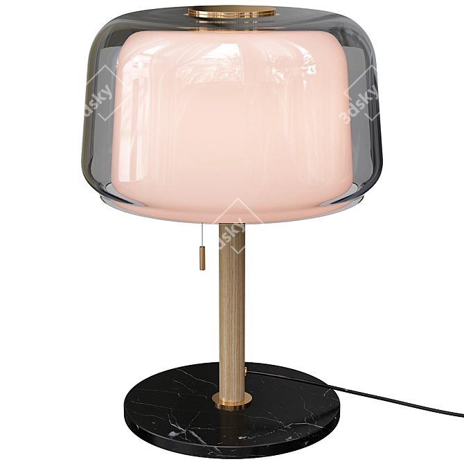 Evedal T. Lamp: Elegant Marble Design 3D model image 1