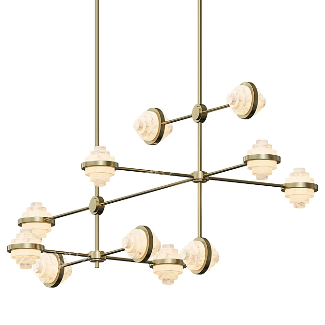 Elegant IRIS TRIA Pendant
Stunning IRIS Complex Array
Sleek IRIS Deca Linear Array 3D model image 6