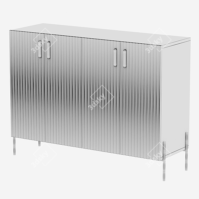 Designer Chest of Drawers Selton 3D model image 3
