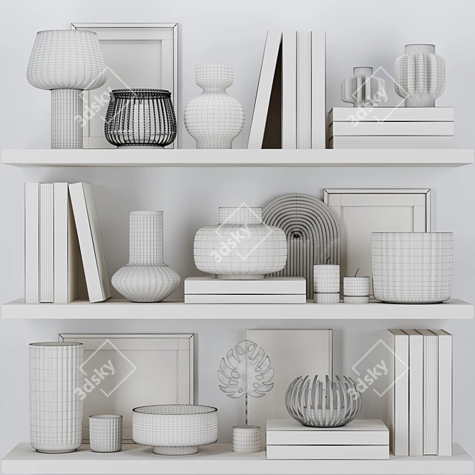 Elegance in Motion: Decorative Set 3D model image 6