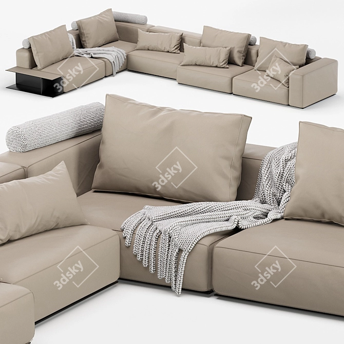 Modern Westside Sofa by Poliform 3D model image 3