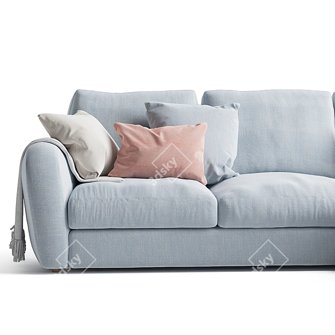 ComfortMax Chaise Sofa 3D model image 5