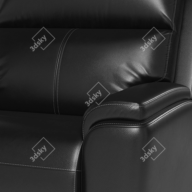 Luxury Leather Recliner: Lavigne 3D model image 5