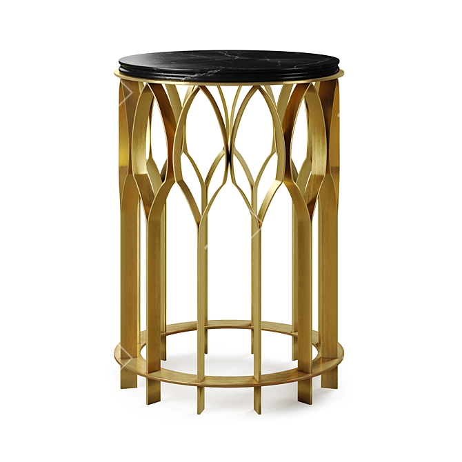  Contemporary Mecca Side Table 3D model image 1