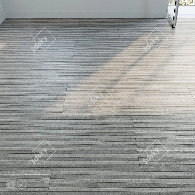 Natural Stone Tile Set: Perfect for 3D Visualization 3D model image 1