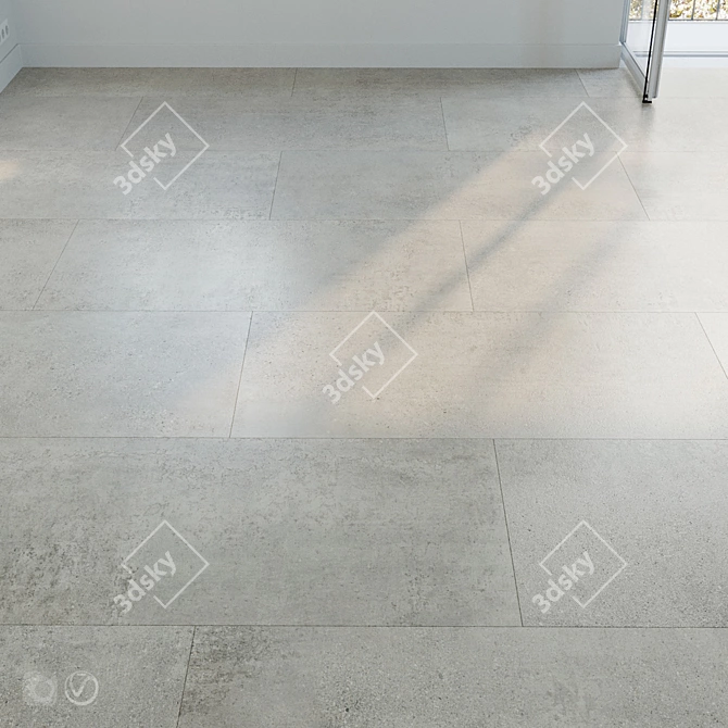 Natural Stone Tile Set 06: Versatile and Easy-to-Edit 3D model image 1