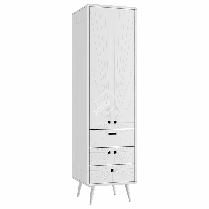 Modern Minimalist Wardrobe by DAM 3D model image 3