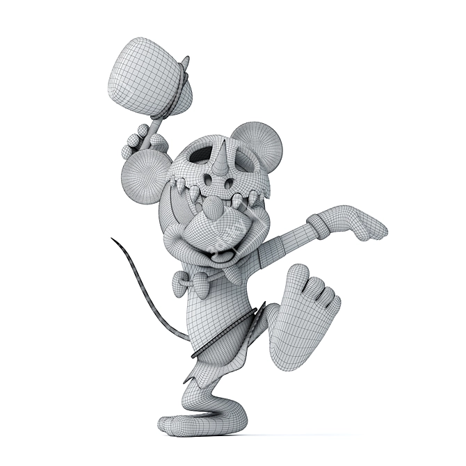 Mickey Mouse: V-Ray 3D Model 3D model image 2