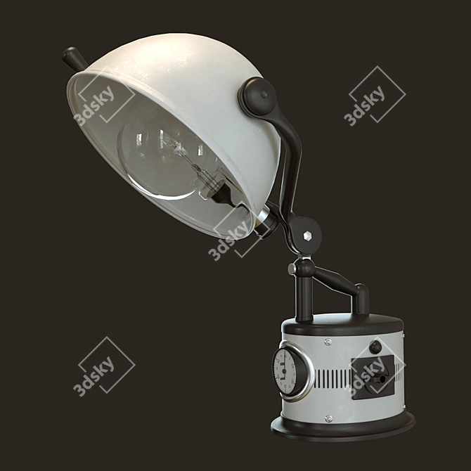 Vintage Sunlamp Table Light 3D model image 1