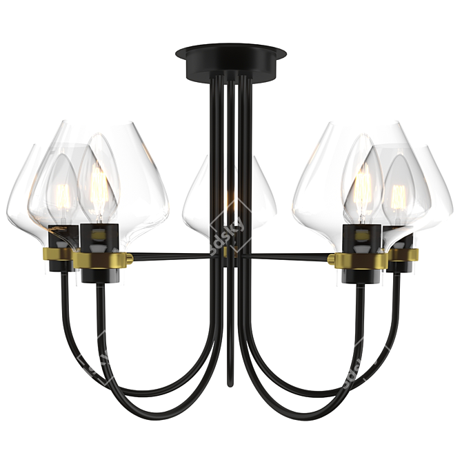 Lumion Ilona 3708: Elegant Ceiling Chandelier 3D model image 1