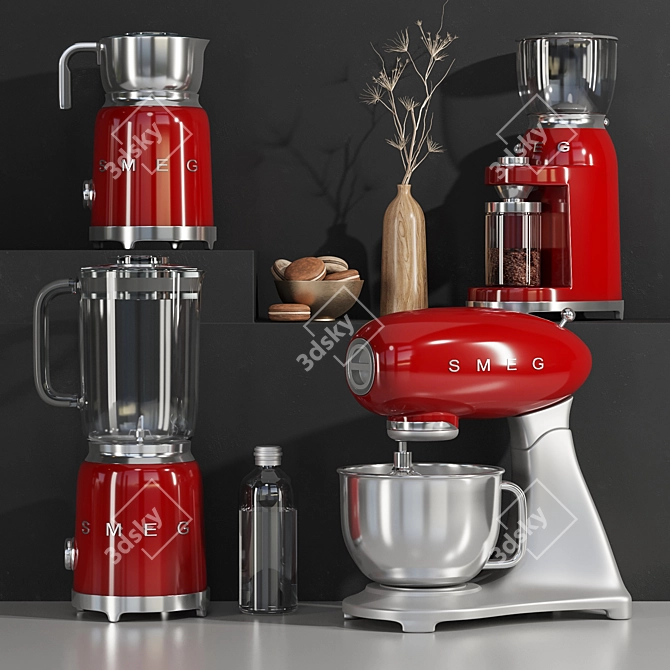 Sleek Smeg2 Kitchen Appliance 3D model image 3