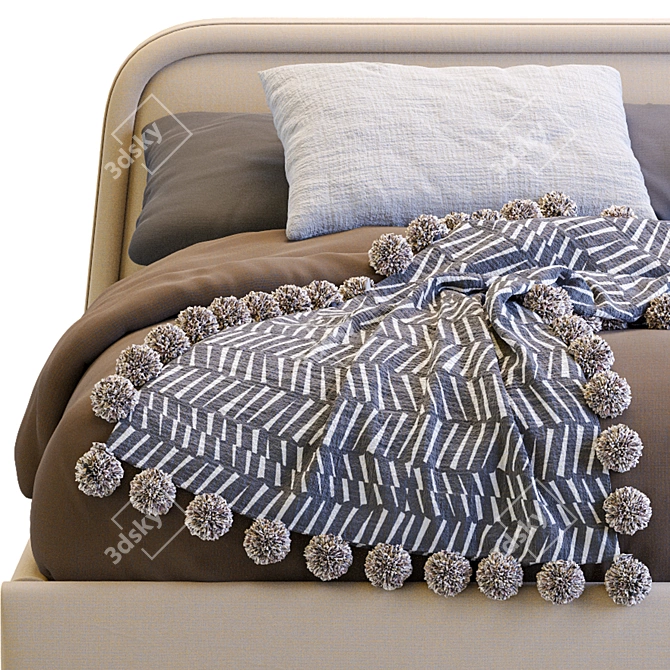 Elegant Camilla Sofa: A Timeless Addition to Your Space 3D model image 2