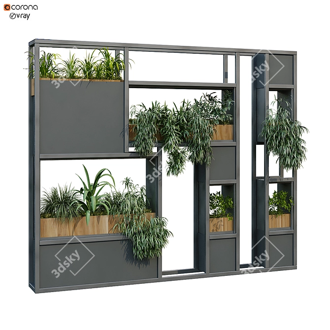 Vertical Garden Box Set 240 3D model image 1