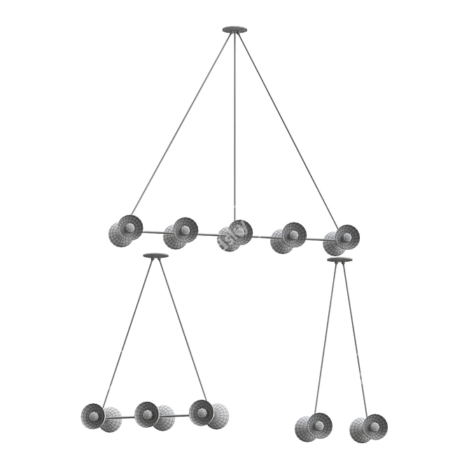 Sleek Trapeze Light Fixtures 3D model image 5