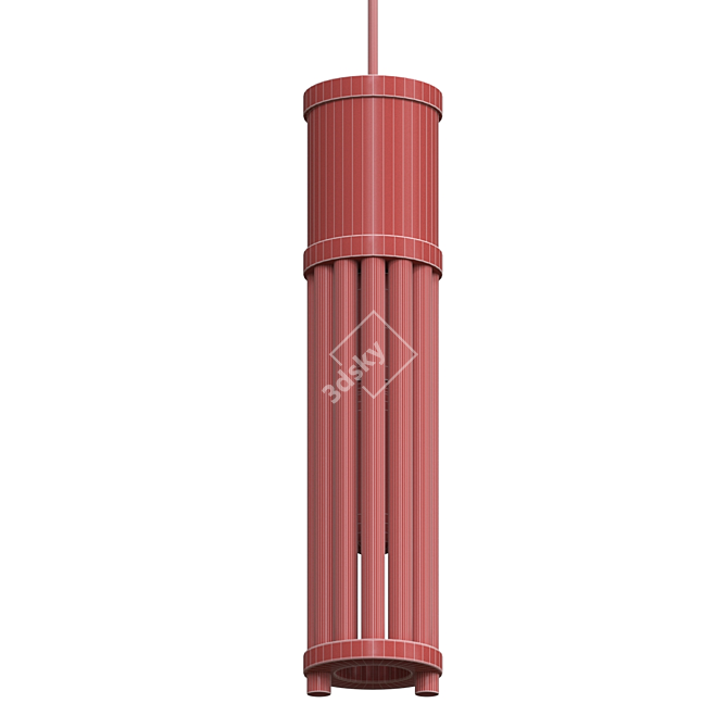 Elegant Bronze Pendant Light 3D model image 2