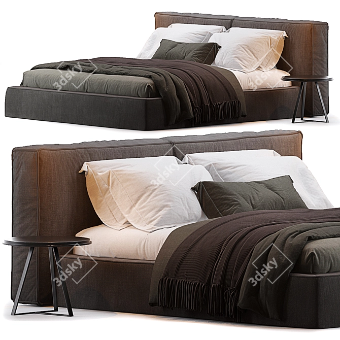 Flann Luxury Bed by Ditre Italia 3D model image 5